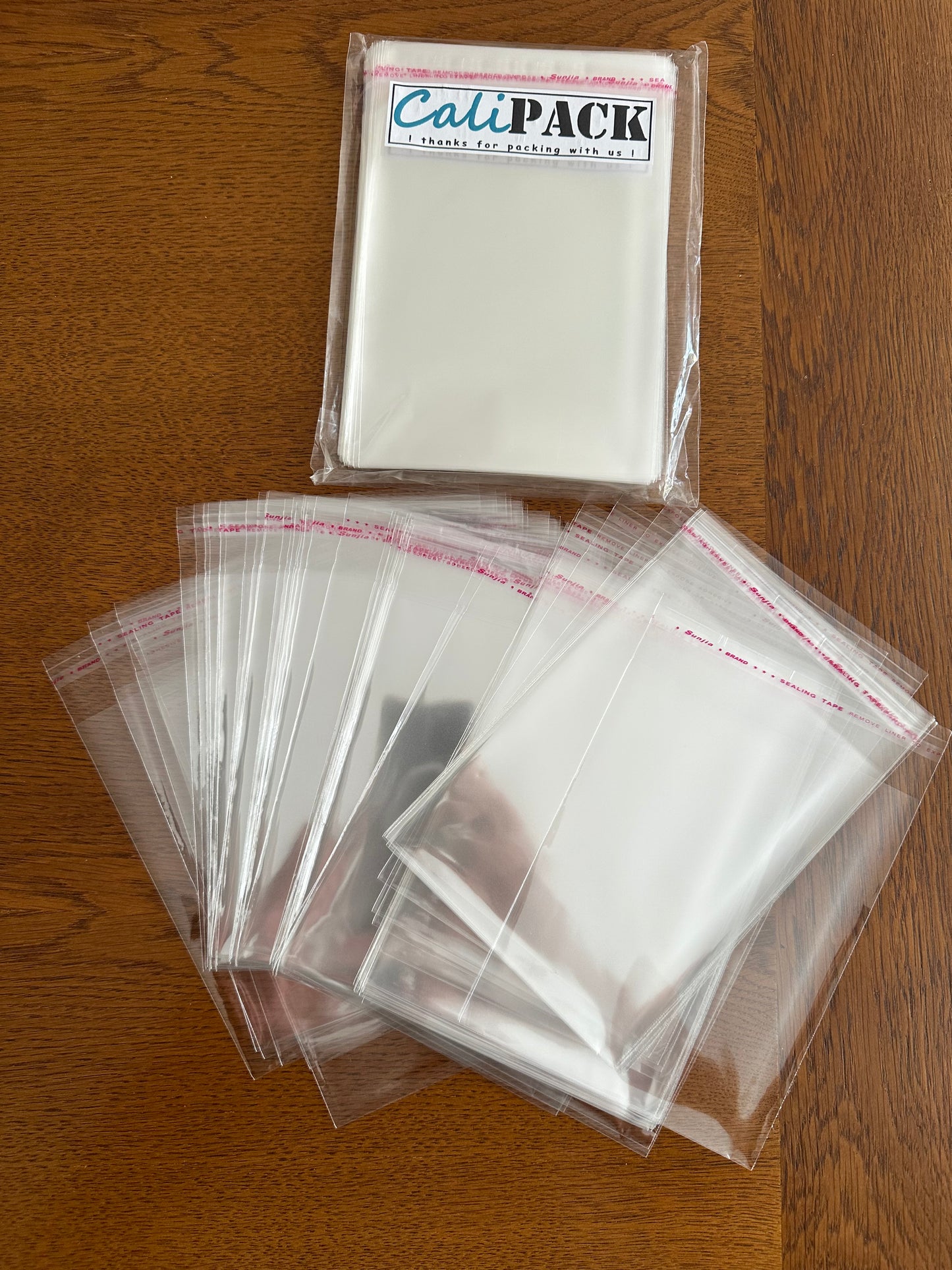 2" x 10" Cellophane Bags w/ Adhesive